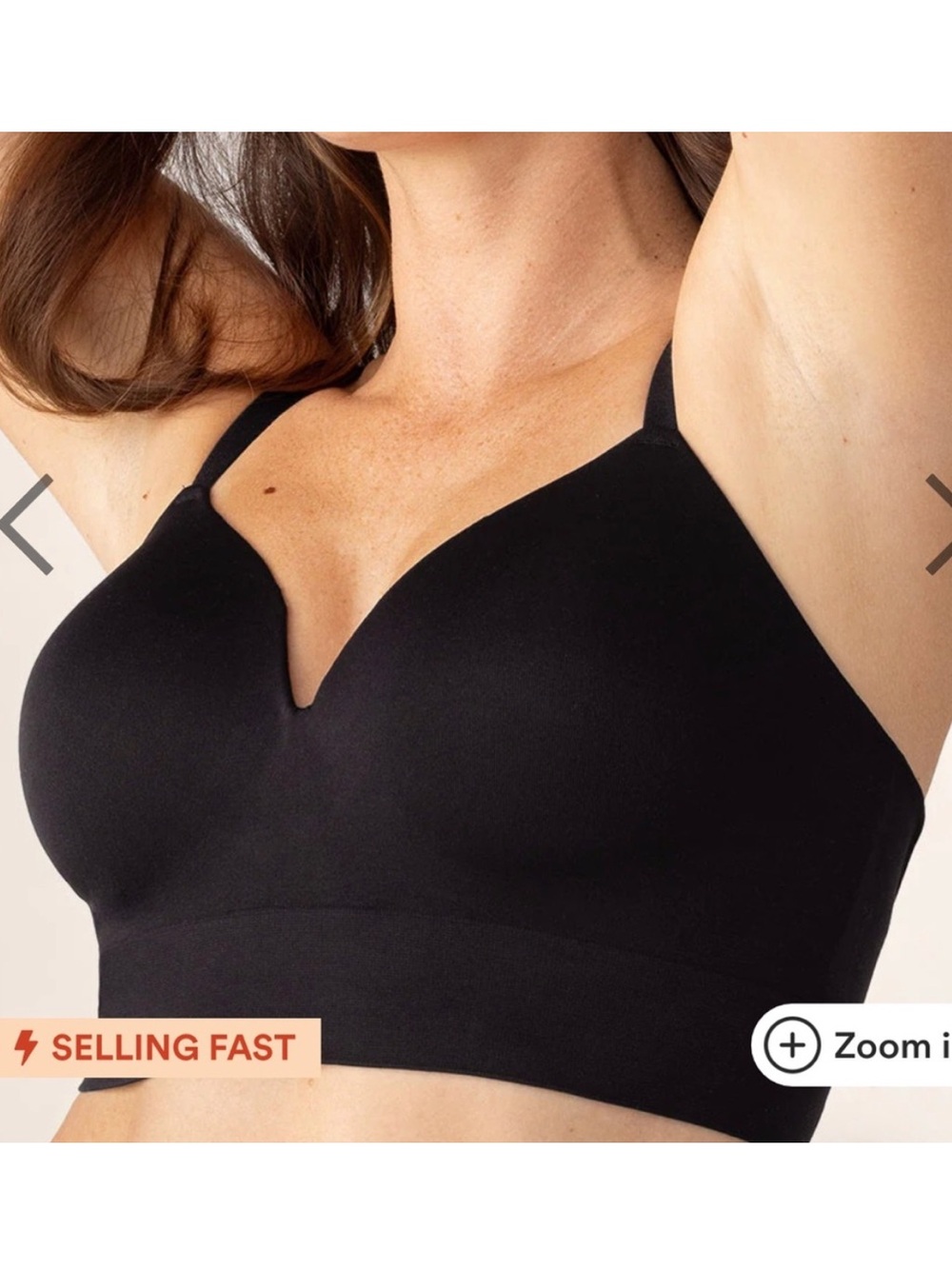 Truekind Supportive Comfort Wireless Shaping Bra Black XL